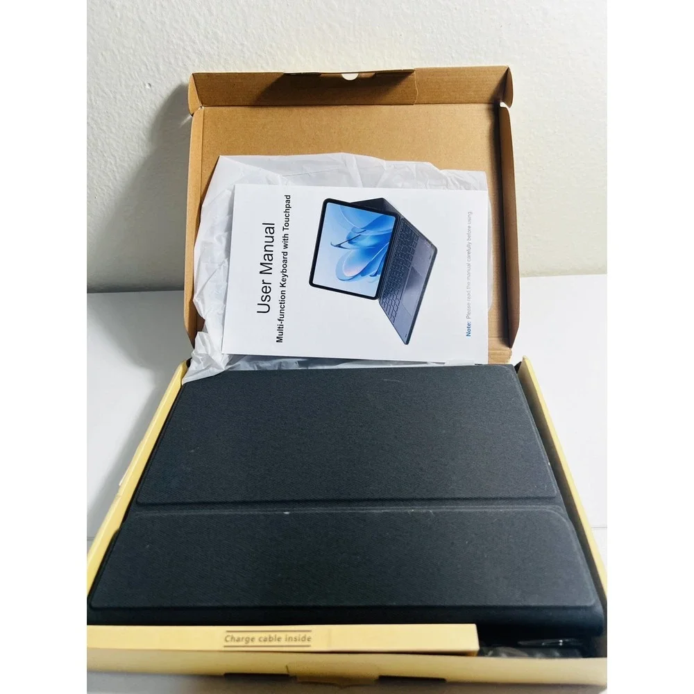 CHESONA for iPad Air 11 Inch Case with Keyboard M3/M2 (2025/2024),black